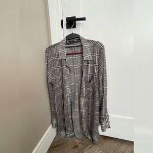 Zara Long Buttoned Down Shirt